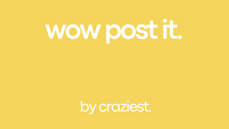 WOW Post-it by Craziest