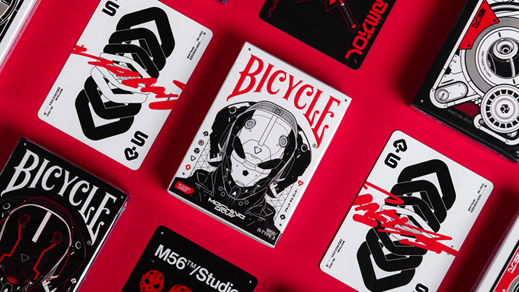 Bicycle Machine56 R-TYPE/3 White Playing Cards by RunIt Decks