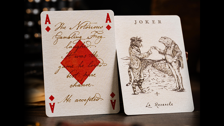 Le Voyage Du Chat Rouge Playing Cards by Stockholm17