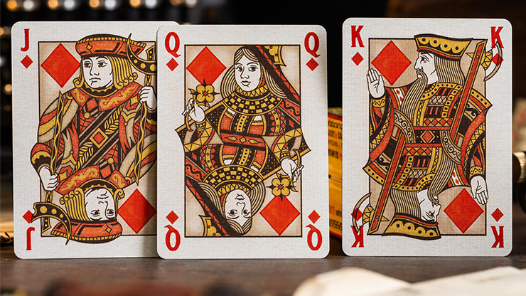 Le Voyage Du Chat Rouge Playing Cards by Stockholm17