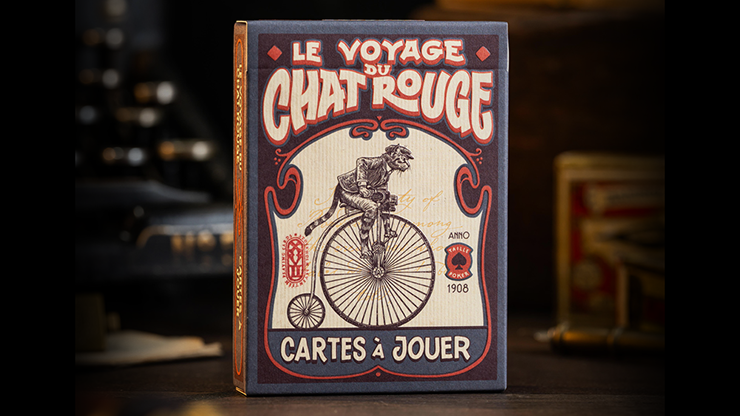 Le Voyage Du Chat Rouge Playing Cards by Stockholm17